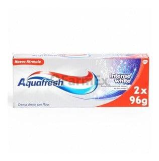 pack pasta dental Aquafresh "intense white" x2 unidades 96g c/u GSK
